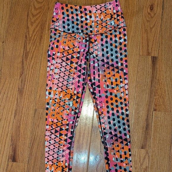 Victoria‎ Sport Size XS Multicolor Knockout Full Length Active Leggings Pants Z1 - Picture 3 of 7